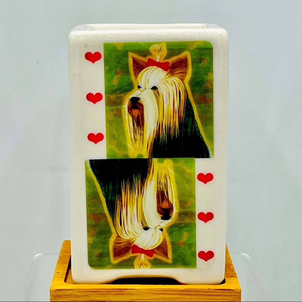YORKSHIRE TERRIER Dog Art Hand Crafted Home Decor Planter Office Organizer Gifts